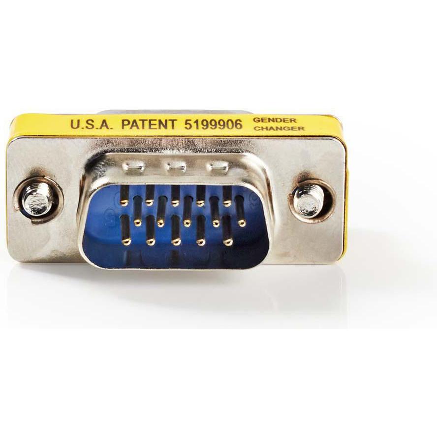Nedis VGA-Adapter VGA Stecker VGA Stecker Vernickelt Gerade Anzahl der Produkte im Kart Unisex, Netzwerkkabel