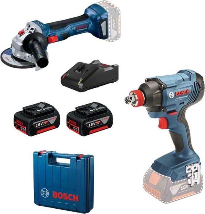 Produktbild Bosch Hausgeräte .ZESTAW 18V GDX 180-LI + GWS 180 2x4,0Ah...