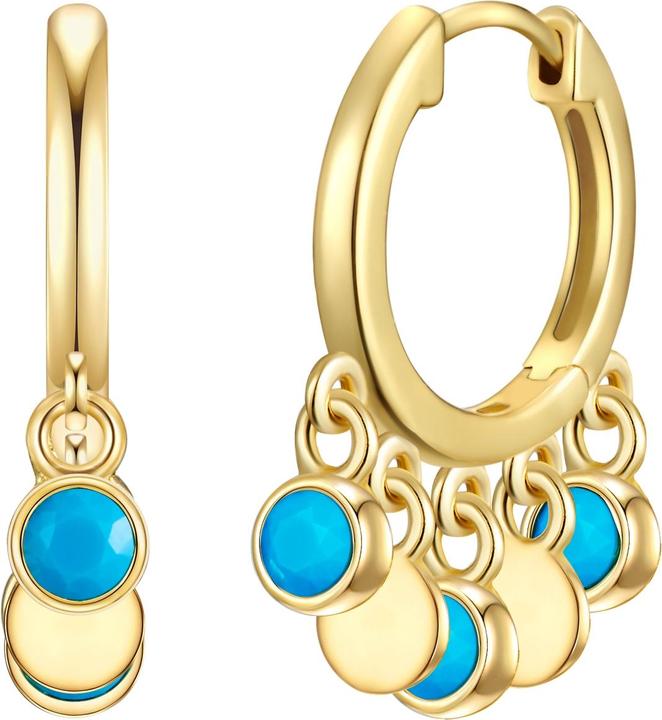 Immagine prodotto Glanzstücke München Donna Argento Turchese Oro Giallo - 28717 (Argento 925/000)