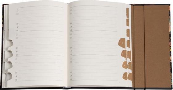Actual product image Paperblanks Address book Mini Schiksal (10 x 14 cm, Lined, Hardcover)