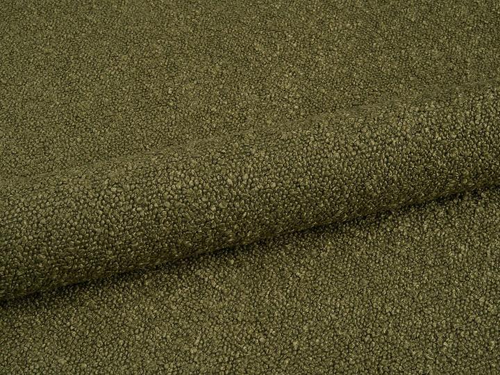 Actual product image Micadoni Boucle Storage Bed with Headboard, "Ovalo", Dark Olive Green, 234x270x96 Made in Europe (180 x 200 cm)