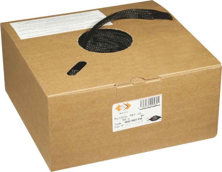 Produktbild SES Sterling Geflechtschlauch Pliosil PET, schwarz, Typ PET 12, 12,0-24,0 mm (Kabeldurchlass, 28.20 cm)