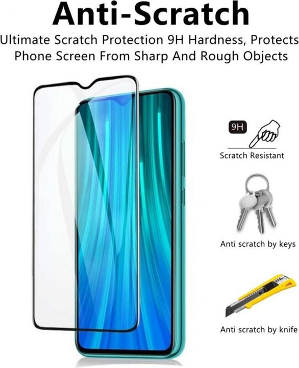 Actual product image Screenguard Xiaomi Redmi Note 8 Pro Full Screen Protective Glass Film 2.5D 9H (1 pcs., Xiaomi Redmi Note 8 Pro)