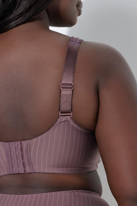 Actual product image Ulla Popken Kelly Fit Pinstripe Support Bra (Single pack, 105 E)