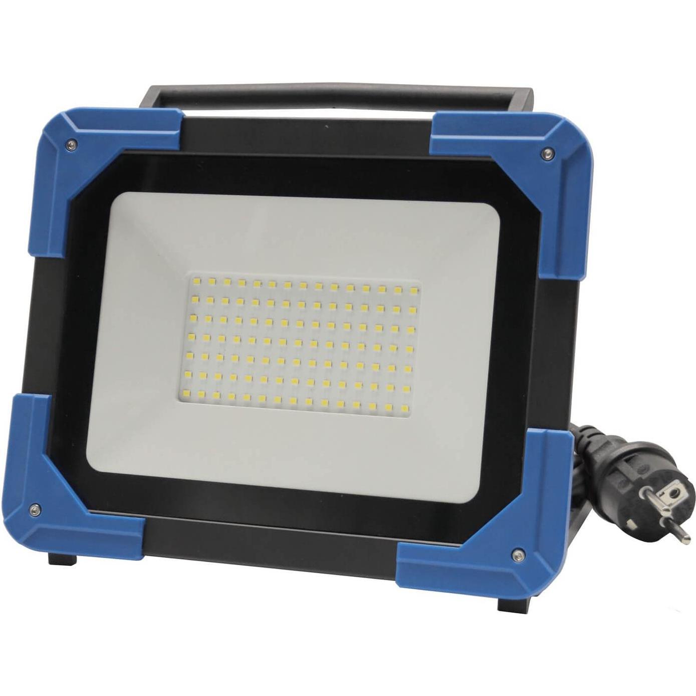 Ledino, Arbeitsleuchte, Ledar LED-Arbeitstrahler 75W Flutlicht 6400m, 6500K, IP65, schwarz tageslichtweiss (7500 lm)