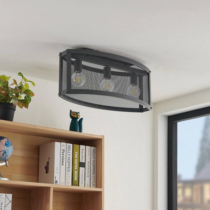 Image du produit Lindby Mizgin Plafonnier avec grille 3 feux (E27)