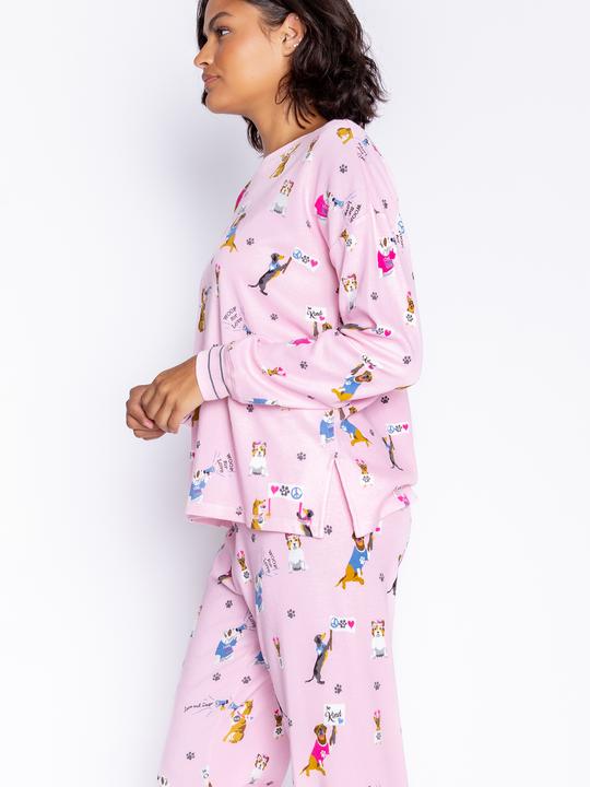 Actual product image Pj Salvage Woof of Love" pyjama top (40, L)