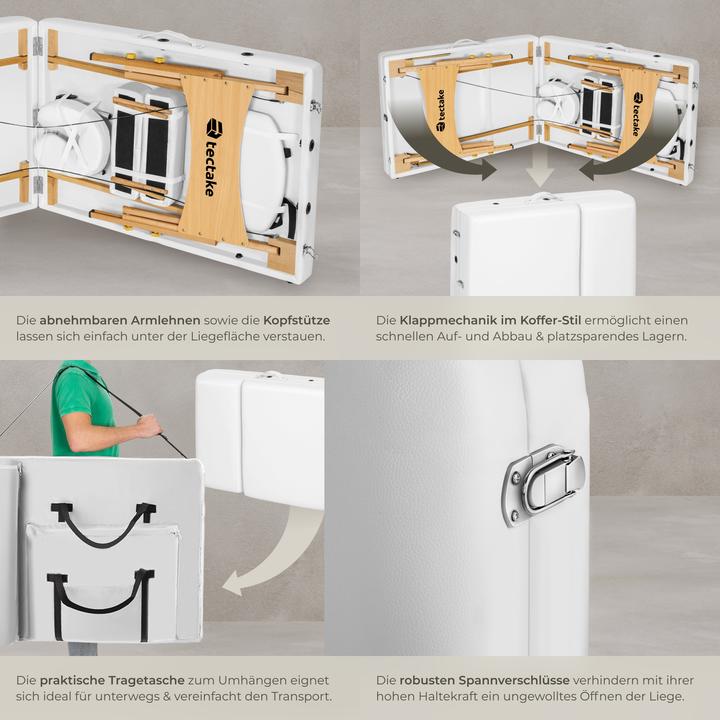Image du produit tectake 3 Zonen Massageliege