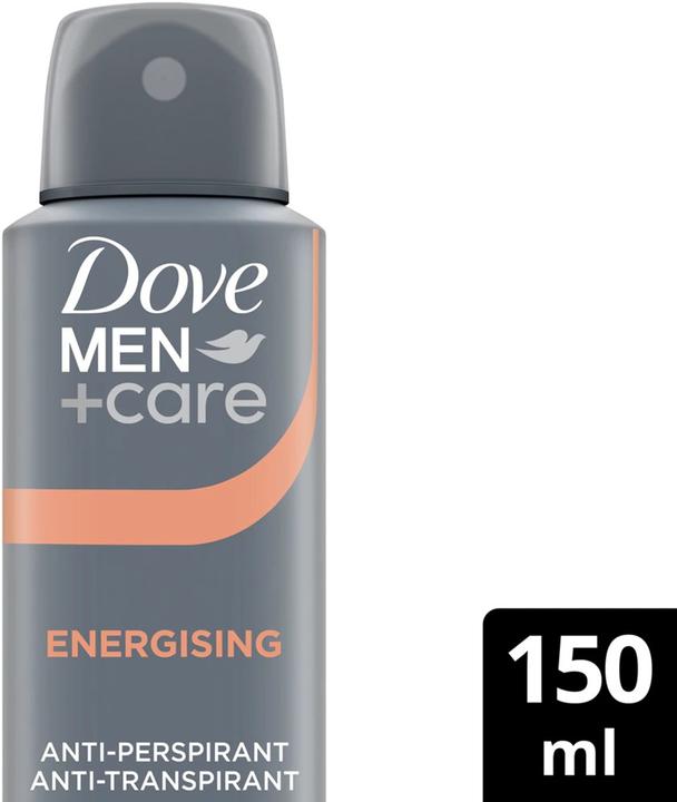 Actual product image Dove Men Care Energizing Antiperspirant Spray 150 Ml (Spray, 150 ml)