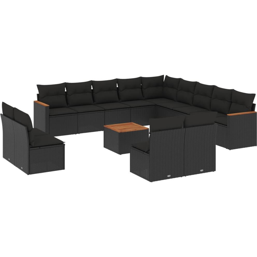 VidaXL, Gartenlounge, 10-tlg. Garten-Lounge-Set mit Kissen