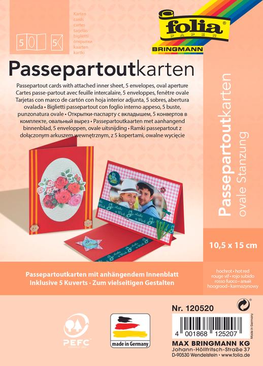 Image du produit Folia Passe-partout 220g/m², ovale (5 pcs)