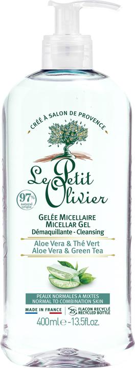 Actual product image Le Petit Olivier Micellar Cleansing Gel Face & Eyes Aloe Vera & Green Tea (Cleansing lotion, 400 ml)