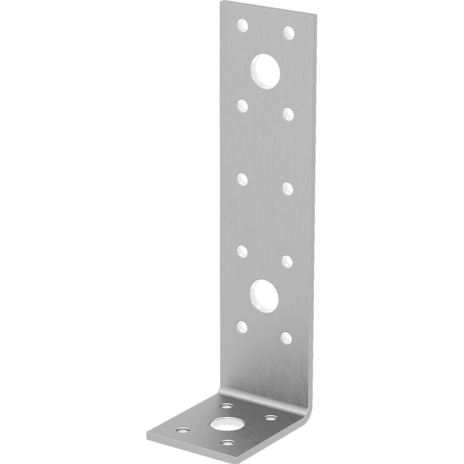 GH, Baubeschläge + Holzverbinder, Zuganker Flachstahlanker (Holzverbinder) 155x50x40x3 mm Stahl feuerverzinkt (10 Stk.)