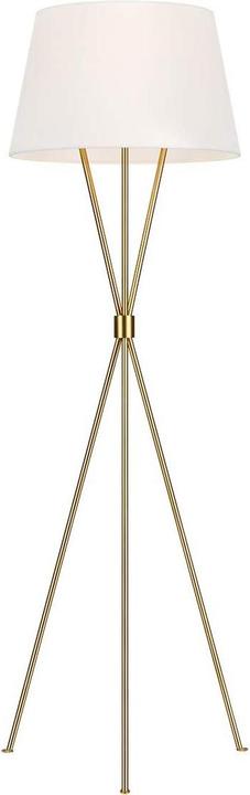 Elstead Lighting Penny Stehleuchte E27 Brüniertes Messing Weiss (E27)