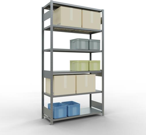 Actual product image Schulte Lagertechnik MULTIplus250 basic racking system with length ledgers