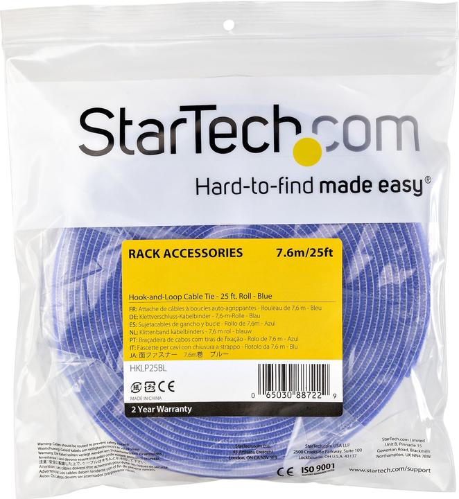Produktbild StarTech .com 25ft. Hook and Loop Roll (19 mm)