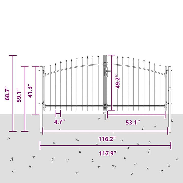 Produktbild vidaXL Modernes Tor