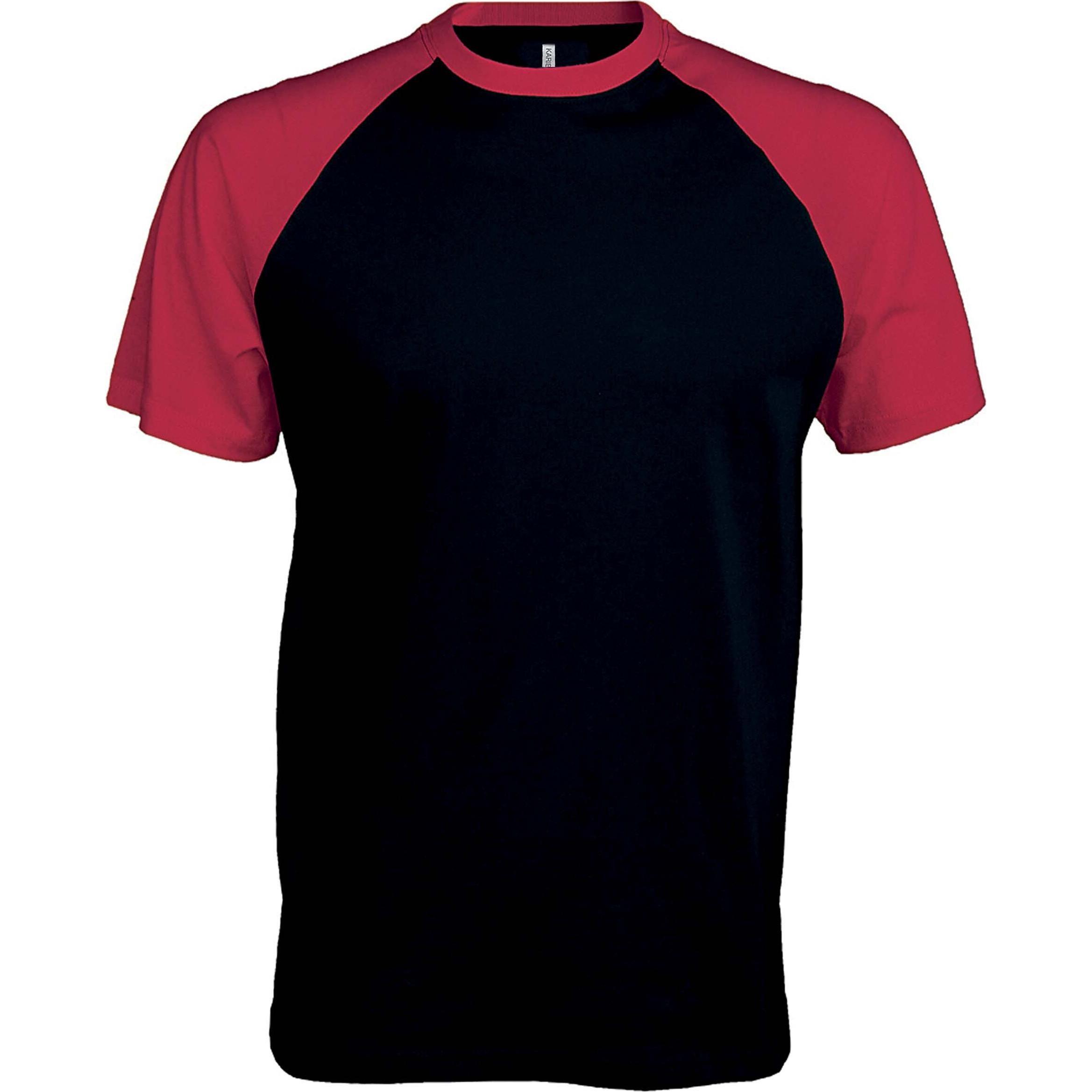 Kariban, Herren, Sportshirt, Base Ball (S), Schwarz, S
