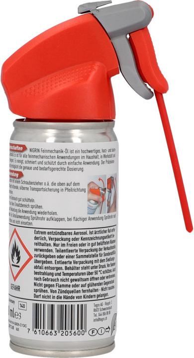 Immagine prodotto Nigrin Olio per meccanica di precisione (100 ml)
