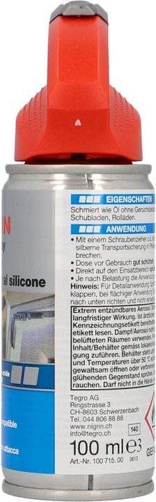 Produktbild Nigrin Silikon-Gleitspray (100 ml)