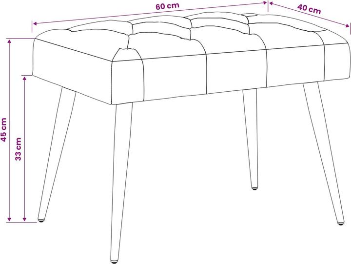 Produktbild vidaXL Polsterbank (40 cm)