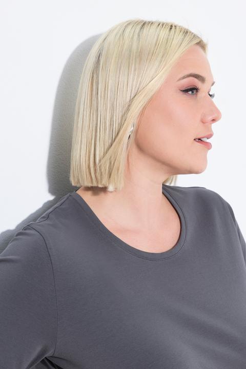 Actual product image Ulla Popken Essential Round Neck Stretch Tee (62)