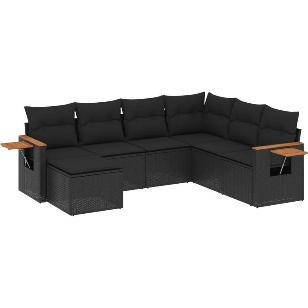 VidaXL, Gartenlounge, 10-tlg. Garten-Lounge-Set mit Kissen