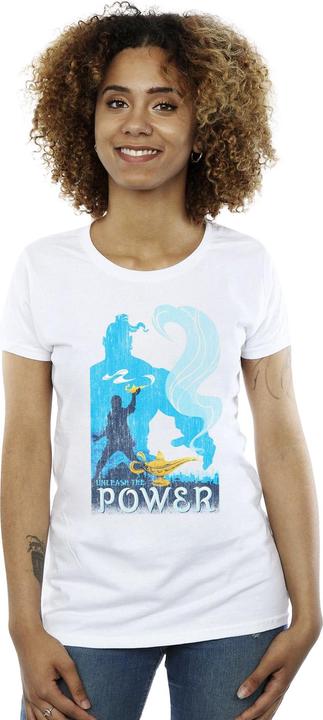 Actual product image Disney Womens/Ladies Aladdin Movie Unleash The Power Cotton T-Shirt (M)