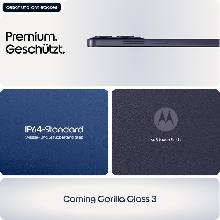 Produktbild Motorola Moto G17 (128 GB, Pantone Evening Blue, 6.72", SIM + eSIM, 4G)