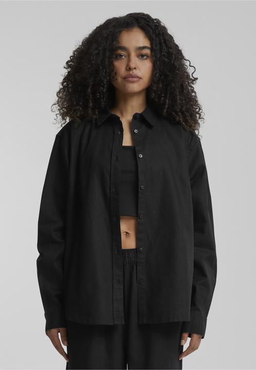 Produktbild Urban Classics Ladies Linen Mixed Oversized Shirt - 165597 (L)