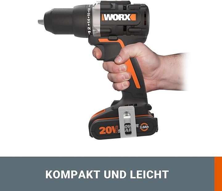 Produktbild Worx Akku Bohrschrauber 20V WX102.9 (Akkubetrieb)
