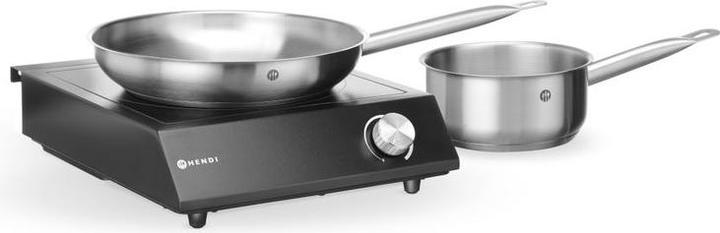 Produktbild Hendi Set: Induktionskocher 3500W + Stielkasse