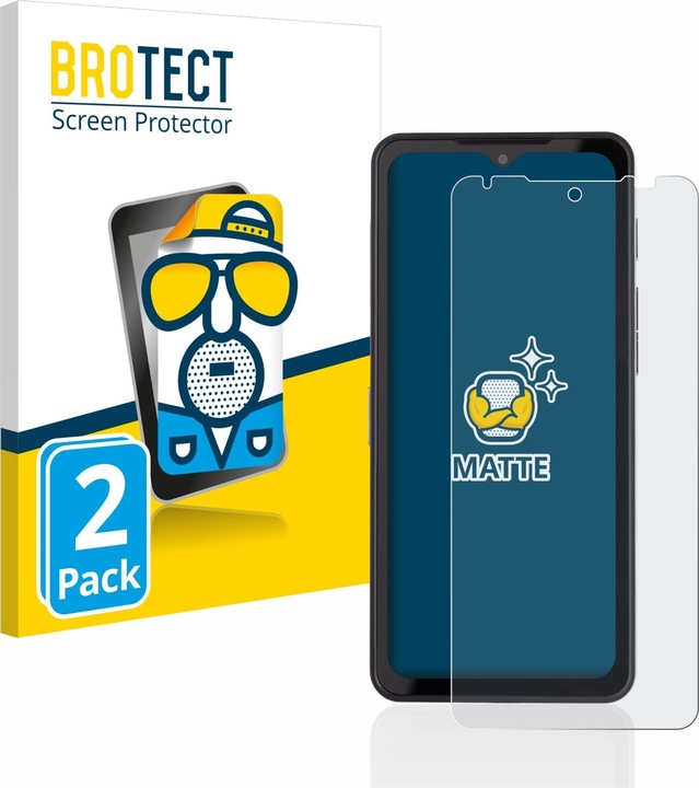 Actual product image BROTECT Anti-glare screen protector matt (2 Piece, Cat S75)