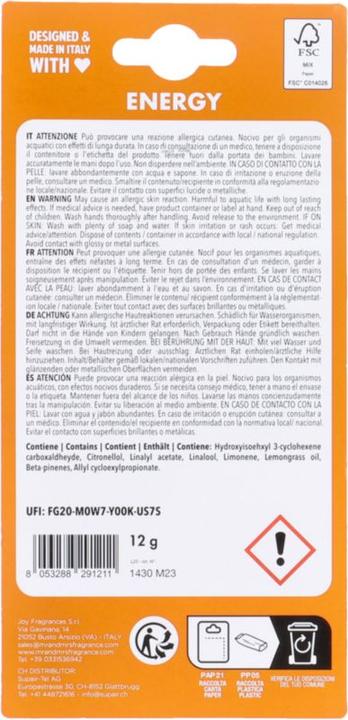 Image du produit Mr & Mrs Fragrance Scented Card Energy