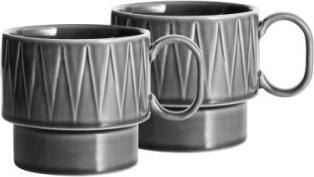 Produktbild Sagaform Tee Mug grau 2er Set, 50cl, 14x10x9 cm (500 ml, 2 x)