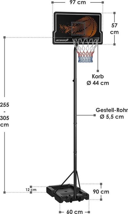 Immagine prodotto Juskys Canestro da basket