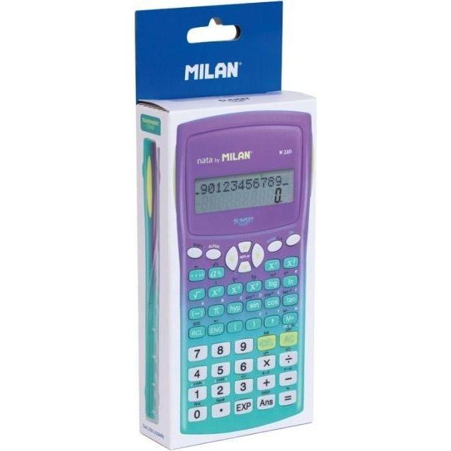 Milan Turchese Calcolatrice, Wissenschaftlicher Taschenrechner M240 Sunset Türkis Mailand (Batterie)