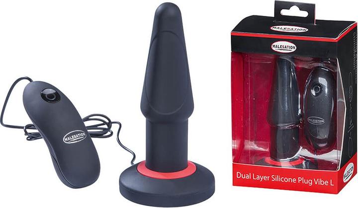 Actual product image Malesation Dual Layer Silicone Plug Vibe L