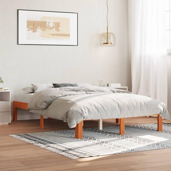 Actual product image vidaXL Pine bed (120 x 200 cm)