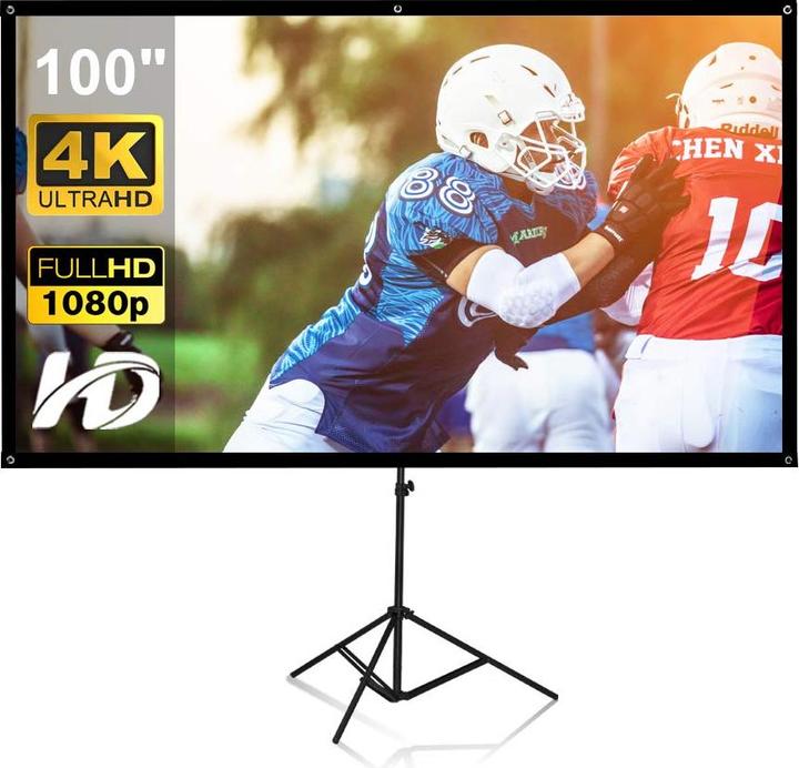 Actual product image Getco Tech Screen with stand, 100 inch, portable