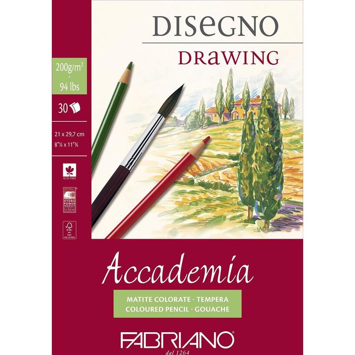 Actual product image Fabriano Academia Drawing (A4, Plain)