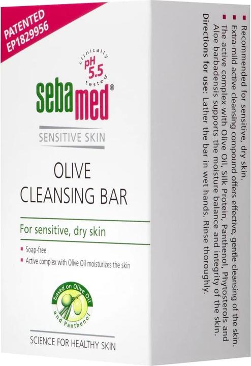 Image du produit Sebamed Soap-Free Washing Tablet Olive Soap Tablet 150ml (Savon pour le visage, 150 ml)