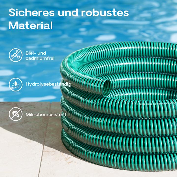 Produktbild Wiltec 5m Saugschlauch Druckschlauch in 32mm (1 1/4") flexibel Spiralschlauch (5 m, 32 mm)