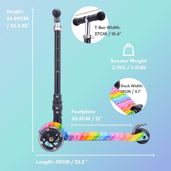 Produktbild Boldcube Grosser 3-Rad-Scooter Crystal Rubix