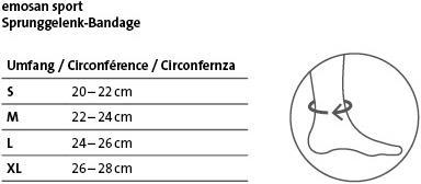Produktbild Emosan Sprunggelenk-Bandage (XL)