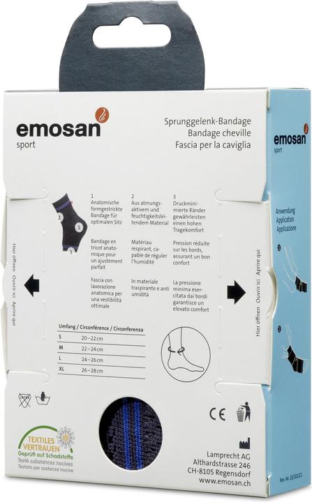 Produktbild Emosan Sprunggelenk-Bandage (XL)