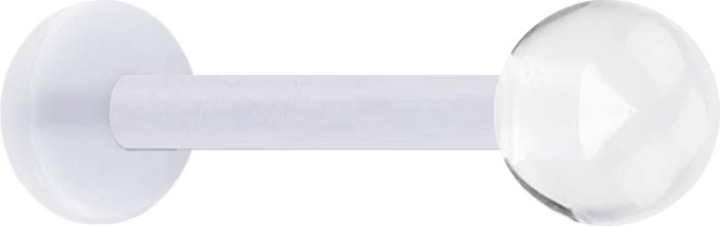 Produktbild Star Piercing Micro Labret transparent mit Kugel transparent (ohne Messing, Acryl)