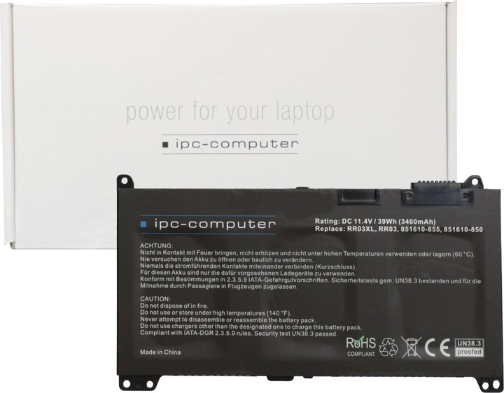 Actual product image HP 851610-855 (4 Cells, 4210 mAh)