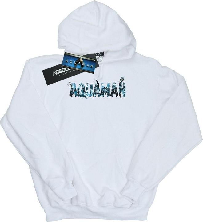 Immagine prodotto Aquaman Text Logo Felpa con Cappuccio Donna (XL)