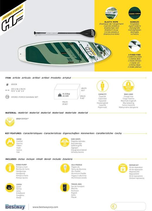 Immagine prodotto Bestway Hydro-Force Kahawai (10'2")